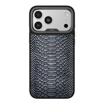 Чохол Kajsa Glamorous Collection Snake Pattern with MagSafe для iPhone 17 Pro Max Black O-Ring 4894505233089 фото