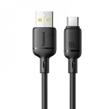 Кабель Baseus Silky Series Fast Charging Type-C 100W (1m) Black P10377703113-00 фото