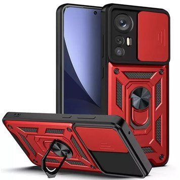 Ударопрочный чехол Camshield Serge Ring для Xiaomi 12T / 12T Pro Red 777-04556 фото