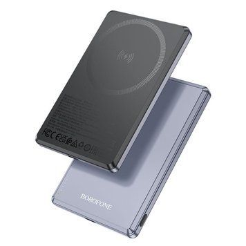 Power Bank Borofone BJ50 Leader PD20W magnetic 5000mAh Серый 656-01416 фото