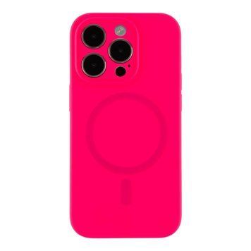 Чехол Glow Silicone Case Full Camera with Magsafe для iPhone 14 Pro Max Hot pink 214-04036 фото