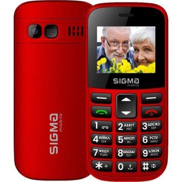 Мобильный телефон Sigma Comfort 50 EASY TYPE-C Red (4827798585221) 898-4827798585221 фото