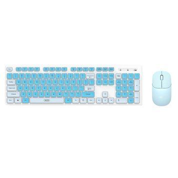 Беспроводной комплект XO KB-05 2.4G Wireless keyboard and mouse set Blue 999-00002 фото