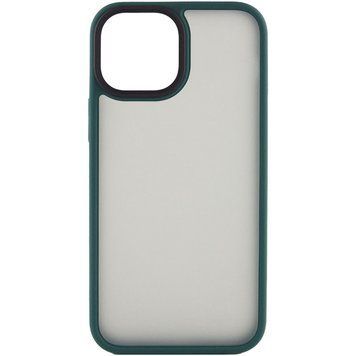TPU+PC чехол Metal Buttons для Apple iPhone 13 (6.1") Зеленый 777-08312 фото