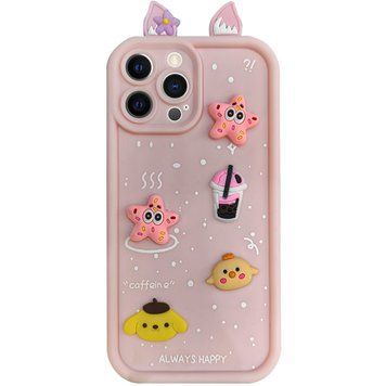 Чехол TPU Toys Case with Ears для Apple iPhone 15 Pro Max (6.7") Light Pink 208-05352 фото