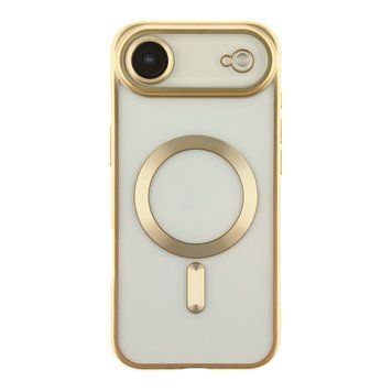 Чохол TPU Metallic Chrome Full Camera with Magsafe для iPhone 17 Air Chrome Gold 214-04609 фото