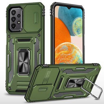 Ударопрочный чехол Camshield Army Ring для Samsung Galaxy A13 4G / A04s Army Green 777-05120 фото