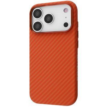 Чехол Proove Gleam Case with Magnetic Ring iPhone 17 Pro Orange Fiber 656-04831 фото