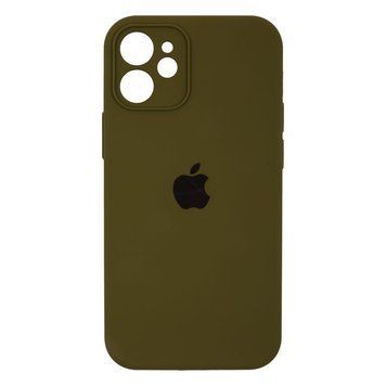 Силіконовий чохол з закритою камерою для iPhone 12 Mini Army Green 208-01151 фото