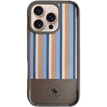 Кожаный чехол Polo Santa Barbara Isaac для iPhone 16 Pro Titanium Grey 207-00168 фото
