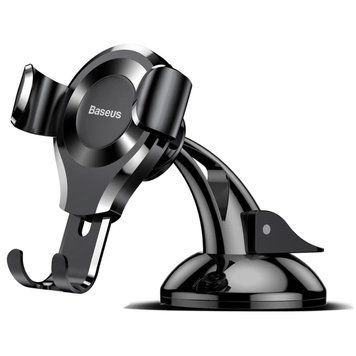 Автотримач для телефона Baseus Osculum Type Gravity Car Mount Black SUYL-XP01 фото
