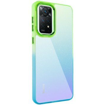 Чохол TPU+PC Fresh sip series для Xiaomi Redmi Note 11 Pro 4G/5G / 12 Pro 4G Бірюзовий / Лимонний 777-06636 фото