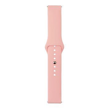 Ремінець Универс 20mm Silicone Original Button Design для Samsung/Amazfit/Huawei Pink 212-02700 фото