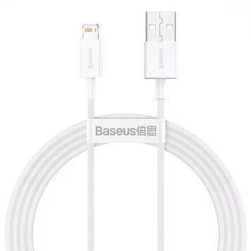 Кабель Baseus Superior Series Fast Charging Lightning 2.4A (1.5m) White 209-00239 фото