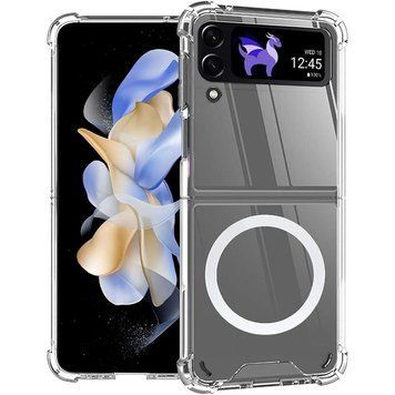 Чехол TPU Clear Case with MagSafe для Samsung Flip 4 (F721) Transparent 777-03571 фото