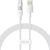 Кабель Baseus Gem Fast-Charging Data Cable USB to USB-C 100W 1m Moon White P10373002211-00 фото