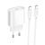 Сетевое зарядное устройство с кабелем HOCO C109A(PD20W) Fighter single port PD20W charger set(C to C) White 6942007656672 фото