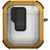 Футляр протиударний Locking Button для навушників Airpods 1/2 Yellow 203-00406 фото
