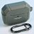 Футляр для навушників з карабіном для AirPods 3 Leather Armor Carabin Grey 203-00455 фото