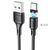 Кабель HOCO X52 USB to Type-C 3A, 1m, PVC, PVC connectors, magnetic, Black 6931474735546 фото