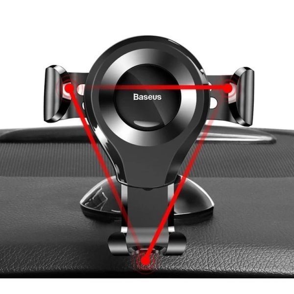 Автодержатель для телефона Baseus Osculum Type Gravity Car Mount Black SUYL-XP01 фото
