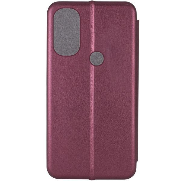 Шкіряний чохол-книжка Classy для Motorola Moto E40 Maroon 777-05620 фото