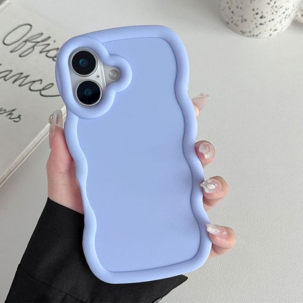 Чехол TPU Ripple для Apple iPhone 16 (6.1") Lilac Blue 555-01024 фото