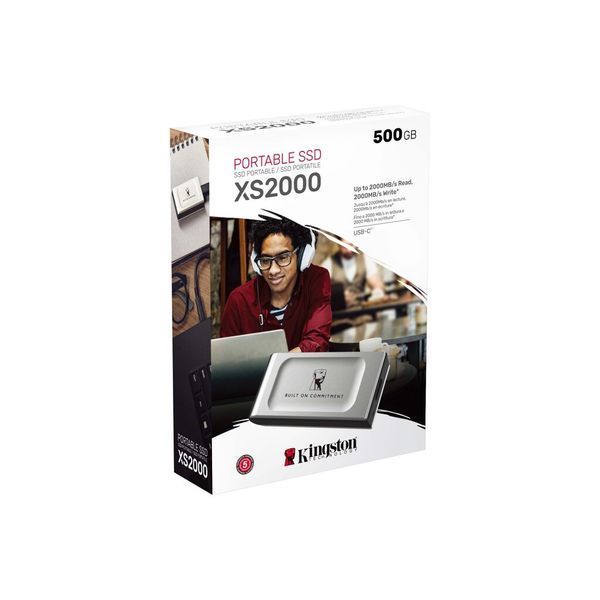 Портативный SSD Kingston XS2000 BOC 500GB USB 3.2 Gen2 (2x2) Type-C 3D NAND SXS2000/500GA фото
