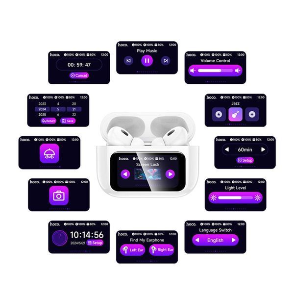 Беспроводные наушники HOCO EW72 Lite Soar true wireless touch screen BT headset White 656-03903 фото