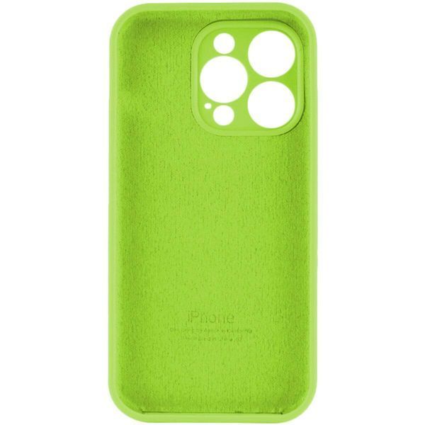 Силіконовий чохол з закритою камерою для iPhone 14 Pro Max Shiny Green 666-00953 фото