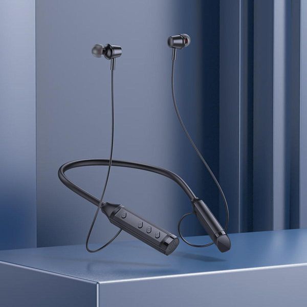 Наушники BOROFONE BE66 Motor neck-mounted BT headset Black 656-00872 фото