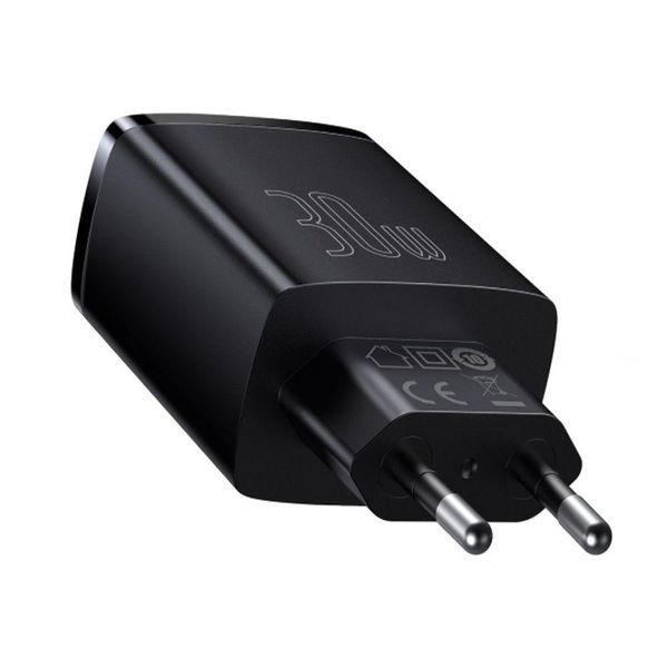 МЗП Baseus Compact Quick Charger 30W (Type-C + 2USB) White CCXJ-E02 фото