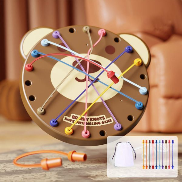 Настольная интерактивная игра Ummi ME-241 Cute Bear Rope Unravelling Game 656-03329 фото