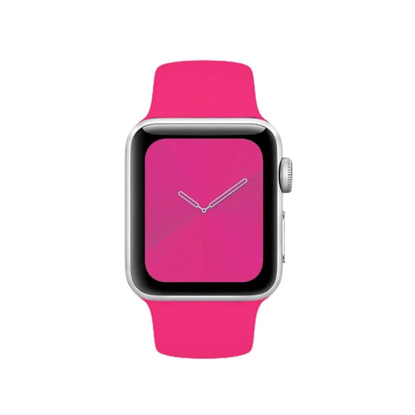 Силіконовий ремінець для Apple Watch 38/40/41 мм Shiny Pink 212-00635 фото