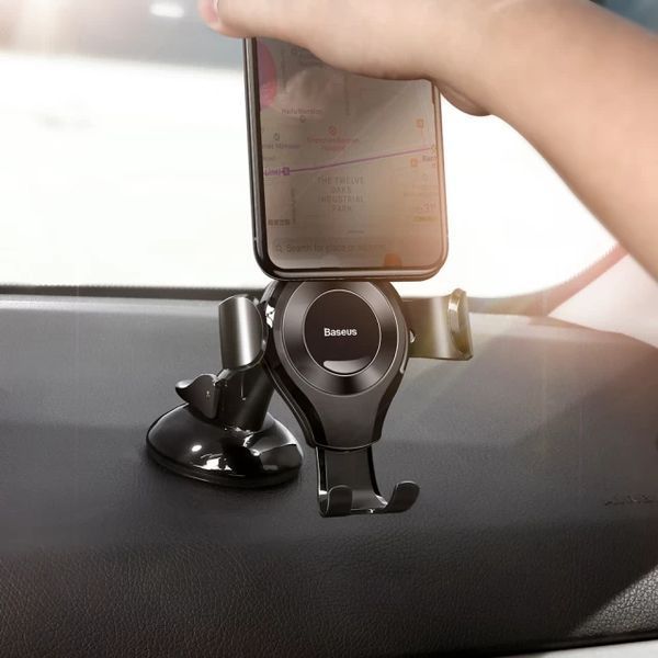 Автодержатель для телефона Baseus Osculum Type Gravity Car Mount Black SUYL-XP01 фото