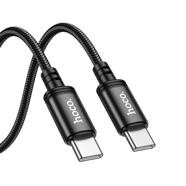 Кабель HOCO X91 Radiance 60W charging data cable for Type-C to Type-C(L=3M) Black 6931474788733 фото