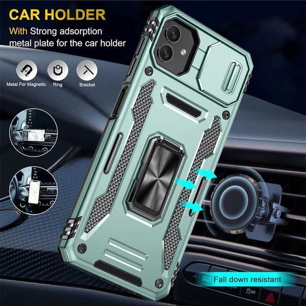 Ударостійкий чохол Camshield Army Ring для Samsung Galaxy A05 Light Green 777-05020 фото