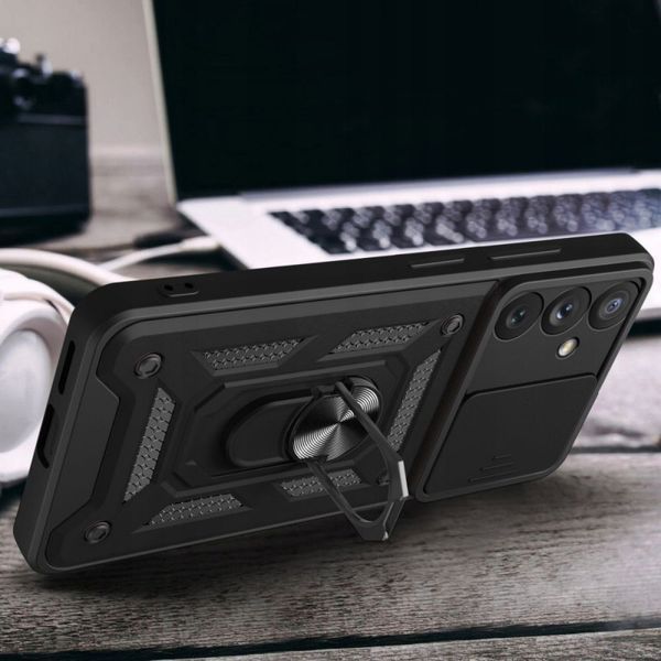 Ударостійкий чохол Camshield Serge Ring для Samsung Galaxy S24 Black 777-04421 фото