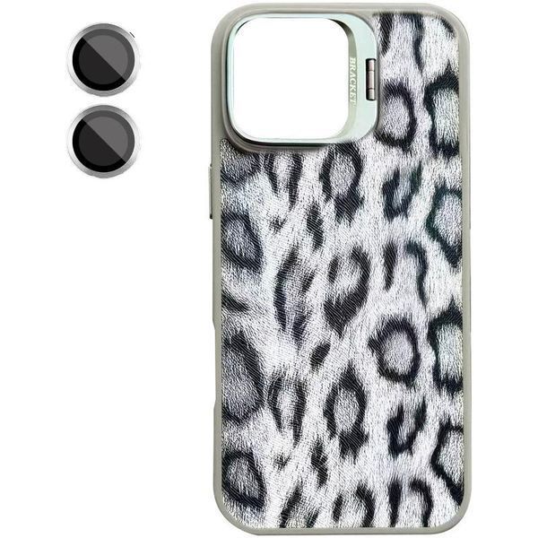 Чехол TPU+PC Wild Leopard with MagSafe and Lens для Apple iPhone 13 / 14 (6.1") Grey 656-08255 фото