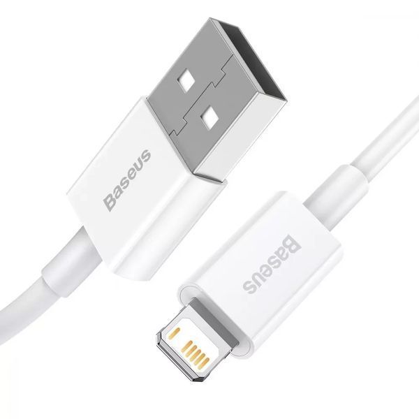 Кабель Baseus Superior Series Fast Charging Lightning 2.4A (1,5m) White 209-00239 фото
