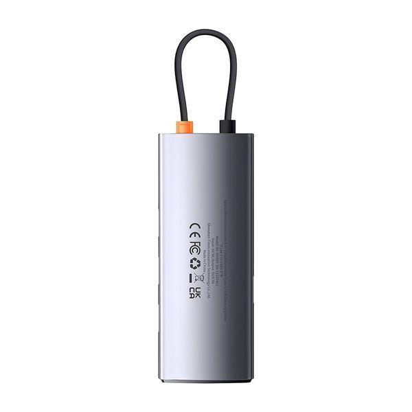 USB-хаб Baseus Metal Gleam Series 4-in-1 Multifunctional Type-C HUB Docking Station Gray（Type-C to USB3.0*4） WKWG070013 фото