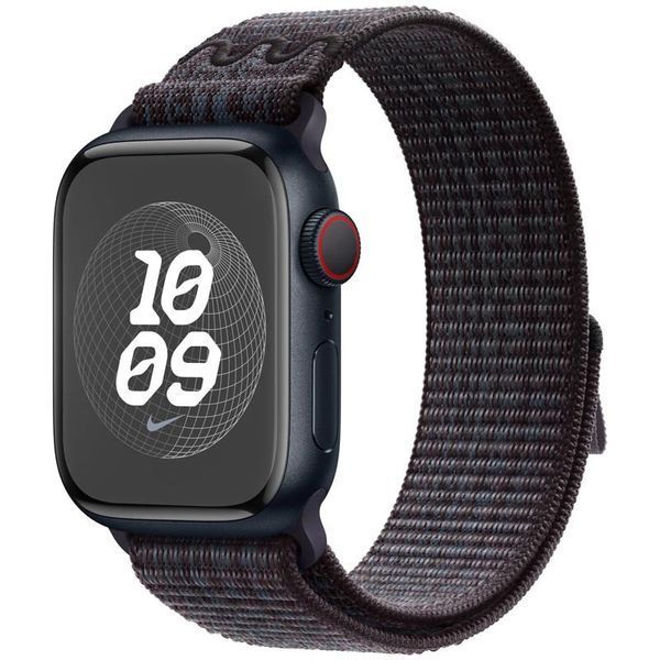 Ремінець Nike Sport Loop для Apple Watch 38/40/41/42mm(ser.10) Black / Blue 212-01566 фото