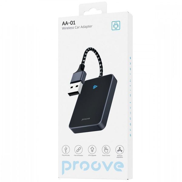 Беспроводной адаптер Android Auto Proove AA-01 Wireless Car Adapter Black SMAA00100001 фото