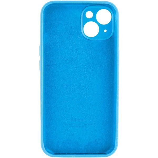 Силіконовий чохол з закритою камерою для iPhone 15 Light Blue 666-01003 фото