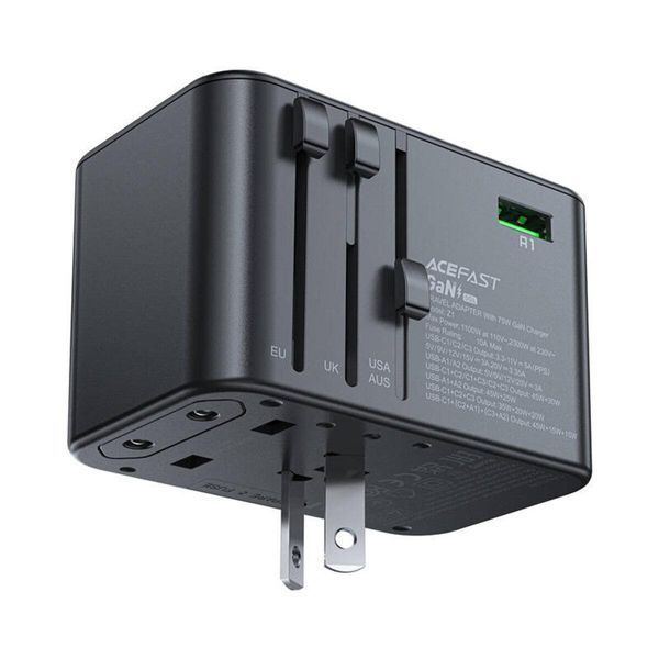 УЗП ACEFAST Z1 PD75W GaN (3*USB-C+2*USB-A) 656-03186 фото