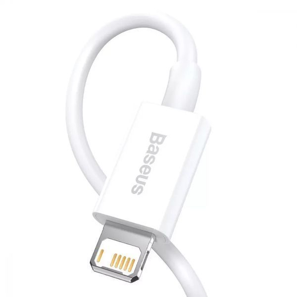 Кабель Baseus Superior Series Fast Charging Lightning 2.4A (1,5m) White 209-00239 фото