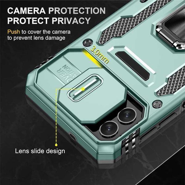 Ударостійкий чохол Camshield Army Ring для Samsung Galaxy A05 Light Green 777-05020 фото