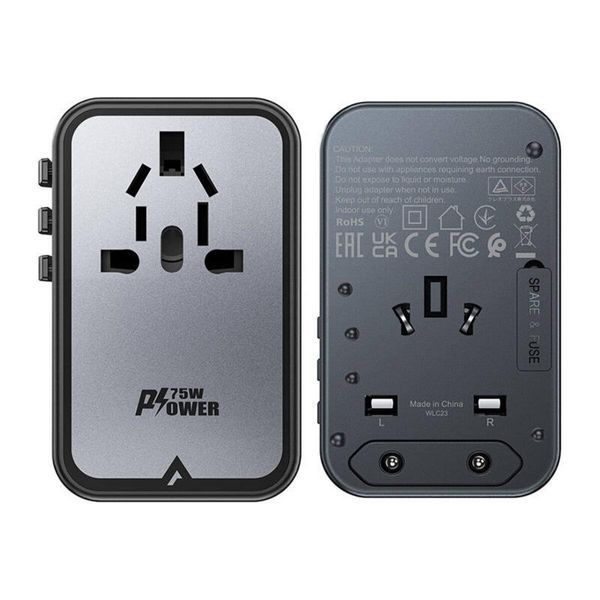 УЗП ACEFAST Z1 PD75W GaN (3*USB-C+2*USB-A) 656-03186 фото
