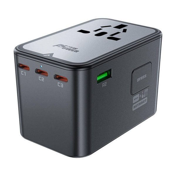 УЗП ACEFAST Z1 PD75W GaN (3*USB-C+2*USB-A) 656-03186 фото