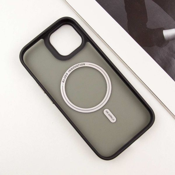 TPU+PC чохол Blueo Skin Friendly Frosted with MagSafe для Apple iPhone 15 (6.1") Black 777-07914 фото